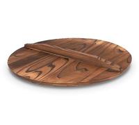 Craft Wok Tapa para woks de 16 pulgadas (40-41 cm) tradicional cubierta plana de madera asiática utensilios de cocina / 732W323-16in