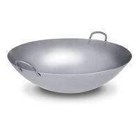 Craft Wok Wok extragrande 53,3 cm de acero al carbono martillado a mano estilo cantón de 21 pulgadas (parte inferior redonda) / 731W194X