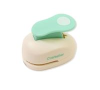 Craftelier - Perforadora de Círculos Festoneados Manual 5/8" (1,58 cm) de Diámetro, Apta para Papel y Cartulina, Ideal para Scrapbooking y Manualidades, Tamaño 6,5 x 4 x 5,5 cm