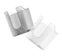 CRAFTHROU Caja Dispensadora de Pañuelos de Pared Elegante de Pet para Baños y Espacios Pequeños, 2 Unidades, Acceso Conveniente y Optimización de Espacio en Encimeras