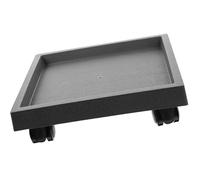 CRAFTHROU Carro para Plantas con Ruedas, Soporte Móvil Resistente | Bandeja de Resina PP, Protege Suelos del Agua, Ruedas Giratorias 360°, Adecuado Sala