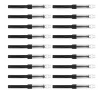 CRAFTHROU Convertidor de Émbolo para Plumas Estilográficas Negro, 50 Unidades, Plástico Resistente, Recarga Limpia y Fácil para Tinta Embotellada en Casa o Trabajo