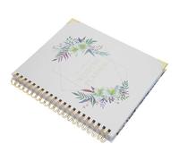 CRAFTHROU Cuaderno de Notas de Boda Organizador de Bodas Romántico Papel Reutilizable Planificador de Novias