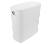 CRAFTHROU Cubo de Basura de Cocina Estrecho de Plástico Pp Blanco Reutilizable y Resistente para Dormitorios y Hogar Diseño Moderno y Elegante
