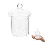 CRAFTHROU Infusor de Té para Té Suelto de Vidrio con Tapa, Filtro Removible Creativo para Tetera de 1000ml, Adecuado para Uso en Casa y Oficina, 1 Set