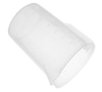 CRAFTHROU Jarra Medidora de Plástico Blanco para Aceite Motor de 3000ml Asa Resistente, Taza Medidora para Líquidos Calientes y Fríos Adecuado para Taller y Cocina