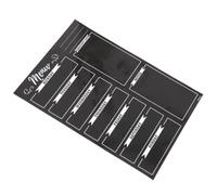 CRAFTHROU Tablero Magnético Reutilizable para Menú Semanal de Cocina y Refrigerador, Pizarra Negra de Pet para Planificador y Lista de Compras