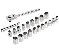 CRAFTSMAN CMMT12015 - Juego de llaves de vaso universales de 1/2", 19 piezas