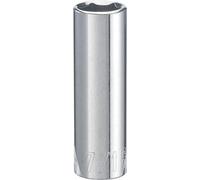 CRAFTSMAN Enchufe profundo, SAE, unidad de 1/4 pulgadas, 7/16 pulgadas, 6 puntos (CMMT43578)