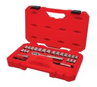CRAFTSMAN Juego de herramientas mecánicas, 33 piezas, accionamiento de 3/8 pulgadas SAE/métrico (CMMT12113)