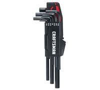 Craftsman Juego de llaves hexagonales SAE de 10 piezas, negro, acero
