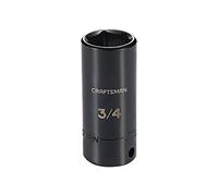 CRAFTSMAN Llave de vaso de impacto, profunda, SAE, 3/8 pulgadas, 3/4 pulgadas (CMMT15898)