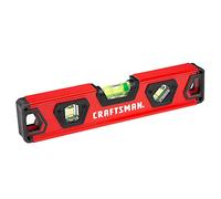 CRAFTSMAN Nivel de torpedo, 9 pulgadas, con tapas de extremo que absorben los golpes (CMHT82390)