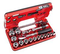 CRAFTSMAN V-SERIES - Juego de llaves de vaso poco profundas, MM, unidad de 1/2 pulgada, 21 piezas (CMMT45755V)
