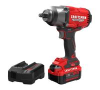 CRAFTSMAN V20 RP Llave de impacto, sin cable, sin escobillas, alto par, 1/2 pulgadas, batería de 4Ah y cargador incluido (CMCF940M1)
