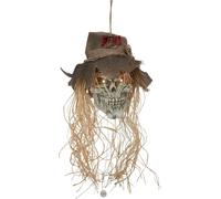CRÁNEO DE ESPANTAPÁJAROS DE HALLOWEEN, EUROPALMS, 70 cm