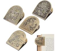 CRASPIRE 4 Estilos Clip de Libro de Metal Vintage Flor Mariposa Hada Sobre Bronce Antiguo Clips para Cuaderno de Viaje Abrazaderas de Carpeta Sujetapáginas para Lectura TN Archivo de Documentos Diario