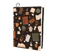 CRASPIRE Patrón de Libro Funda Elástica Nailon Lavable Y Reutilizable Fundas Elásticas para Cuadernos Adecuado Libros Tapa Dura 9 x 11 Pulgada Aula