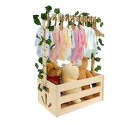 Crate De Babyen De Madera - Cesta De Shower | Armario De Cajas De Shower | Canasta De Shower De Madera Con Mango | Suministros De Organizador De Baño De Instalación Para El Apartamento