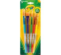 Crayola - Pinceles 5 unidades 3007 - Cerdas suaves, varios tamaños - Multicolor