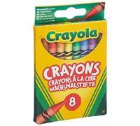Crayola Ceras de colores Paquete de 8 No tóxico Apto desde 3 años 52-3008
