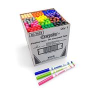 Crayola, Fineline, Rotuladores Lavables Punta Fina, Classpack, Pack de 144 Piezas en Colores Surtidos, Edad recomendada: a partir de 3 años