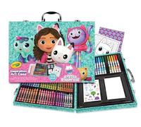 Crayola - Inspiration Art Case, Gabby's Dollhouse Coloring Case, Ideal para Dibujar y Colorear, 115 Piezas, rotuladores, Ceras y lápices, 04-2966