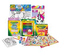 CRAYOLA - Kit colorea y Decora tu Unicornio con Adhesivos, Actividad Creativa y Regalo para niños, Edad 6+, Multicolor, 6x6 cms