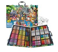 Crayola - Maletín de Pinturas La Patrulla Canina: La Superpelícula, Juego Creativo con 128 Piezas, rotuladores, lápices, Ceras, Actividad Creativa y Regalo para niños, a Partir de 3 años