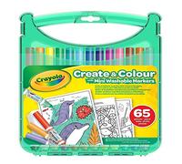 CRAYOLA Mini marcadores lavables para crear y colorear, con 65 piezas, a partir de 4 años
