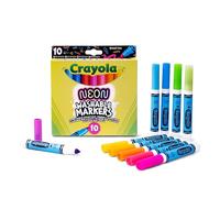 Crayola Rotuladores Neón – Set 10 Colores Brillantes para niños desde 3 años – 58-8746