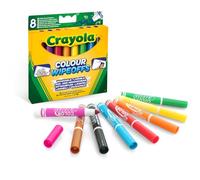 Crayola Rotuladores para pizarra blanca 03-8223, lavables y seguros, 8 colores brillantes