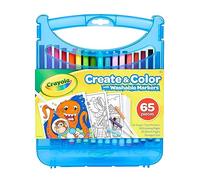 Crayola Set de rotuladores Supertips – maletín, lavables, súper punta – 65 piezas
