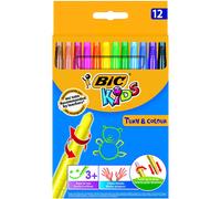 Crayones de cera giratorios Bic Kids Turn and Color, paquete de 12, edades surti