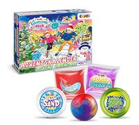 CRAZE Calendario De Adviento Con Juguetes, Mix Compound, Slime, Arena Mágica Y Plastilina Para Niños, 24 Sorpresas Creativas Para Navidad