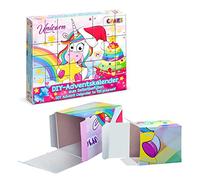 CRAZE Calendario De Adviento Con Juguetes UNICORN "Hazlo Tu Mismo" Crea Tu Propio Calendario Con Los Juguetes Y Artículos Que Tu Elijas, 24 Cajitas Para Navidad