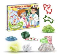Craze Calendario de Adviento Magic Dough - Calendario de Adviento para Niños y Niñas con Plastilina Inteligente, 24 Grandes sorpresas con Arcilla para modelar