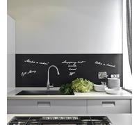 CREARREDA Panel antisalpicaduras de cocina adhesivo de pared fácil de aplicar pizarra 190 x 60 cm 100% fabricado en Italia, ignífugo y resistente al agua, antisalpicaduras fregadero de PVC