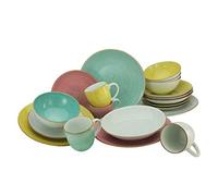 CreaTable, 20436, Vintage Nature SORBET series, crockery set, combi service 16 pieces, Porcelain