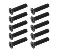 Create idea 10 brocas M5 x 22 mm, tornillo roscado fijo para mano izquierda, adaptador de mango, tornillo de bloqueo para taladro eléctrico, color negro