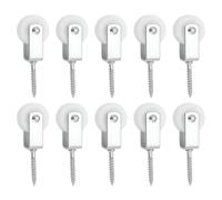 Create idea 10 Poleas de Nailon de 30 Mm para Colgar Tendederos Patios Interiores Balcones Techos Y Paredes 38x6 Mm