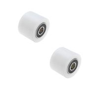 Create idea 2 rodamientos 6000ZZ de nailon de plástico de polea deslizante de 40 x 30 mm, polea mecánica para cintas transportadoras, puertas correderas, ventanas correderas
