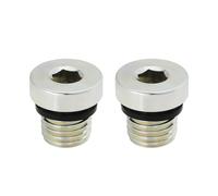 Create idea 2 tapones M12 x 1,5 mm de acero al carbono con junta de goma. Tapón de tubo de agua hexagonal interior para sellar bombas de aceite hidráulico. Sellado y obstrucción de tuberías