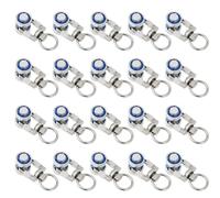 Create idea 20 Poleas de Metal Azul para Riel de Cortina 41 X 18 X 13 Mm Ideales para Hoteles Oficinas Y Familias.