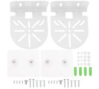 Create idea 3 soportes de esquina de montaje sólido de metal en forma de L con kit de instalación para cámaras CCTV, luces LED de escenario de pared compatibles con TP-Link