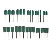 Create idea 30 piezas de goma pulido brocas cono cilindro forma pulido rebabas joyer¨ªa rueda 3mm mandril 4mm 6mm 8mm 10mm 12mm cabeza para herramienta rotativa taladro el¨¦ctrico amoladora el¨¦ctrica