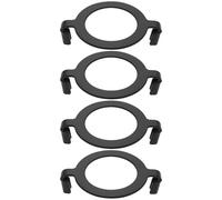 Create idea 4 Adaptadores de Sillín para Soporte de Lámpara de Arpa Color Negro 1,65" Compatible con Base Roscada E27 Adaptador de Pantalla Antideslizante Soporte de Pantalla de Metal