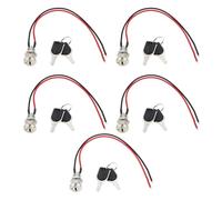 Create idea 5 Interruptores Precableados de 12 Mm CC 24 V con Enclavamiento para Karts Y Scooters de Gasolina.