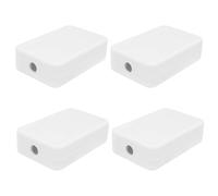 Create idea Caja de Conexiones de 4 Piezas 55 x 35 x 15 mm ABS Blanca Impermeable para Proyectos Eléctricos, PCB y Pasatiempos Electrónicos