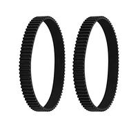 Create idea Correa de goma negra de 3 mm, 10 mm de ancho, 77 dientes, 231 mm, circunferencia de bucle cerrado, compatible con cortac¨¦sped Black & Decker GL741 GL720 GL701 GL716 GL710